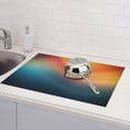 thumbnail image 6 of Lsque yellow orange and teal Pattern Drying Mat for Kitchen Counter, 18x24 Inch Ultra Absorbent Home Dish Drainer Mats Plate Holder, 6 of 7