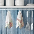 thumbnail image 6 of Darzheoy Rabbits Kitchen Dish Towels, 16 x 24 Inch Seasonal Easter Bunny Ultra Absorbent Drying Cloth Tea Towels for Cooking Baking Set of 2, 6 of 9