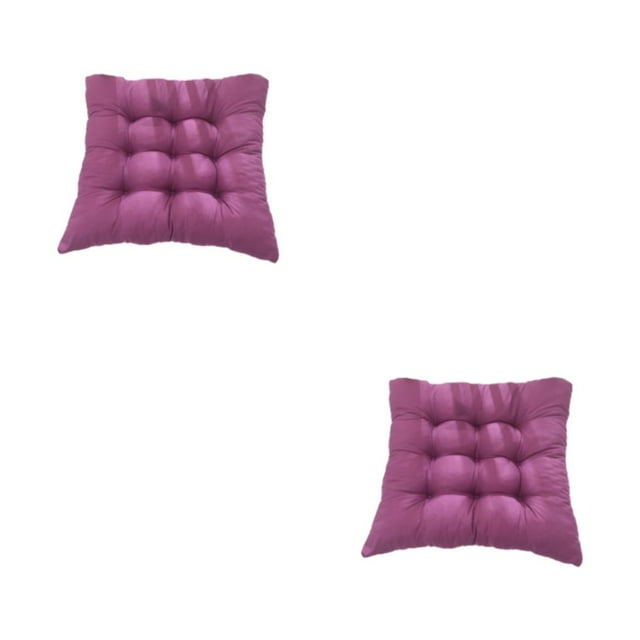 serony Coussin de Siège Imperméable pour Activités Extérieures Tissu Polyester Respirant Remplissage Perle Tissu Polyester Violet 2Set