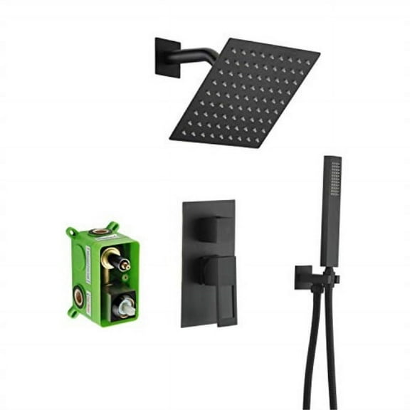black shower faucet,matte black shower fixtures,sumerain