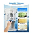 thumbnail image 3 of Commercial Shaved Ice Machine - 220LBS/H Electric Ice Crusher - White - Adjustable Fineness - Large Capacity, 3 of 9