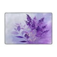 thumbnail image 2 of Area Rugs 36"x24" Indoor Non-Slip Wear Resistant Floor Mats Soft Large Carpets for Living Room Bedroom Home Decor Washable Rug Watercolor Lavender Clip Art, 2 of 7