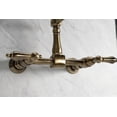 thumbnail image 4 of Kingston Brass KS1243AL Heritage Wall Mount Bridge Kitchen Faucet, Antique Brass, 4 of 5
