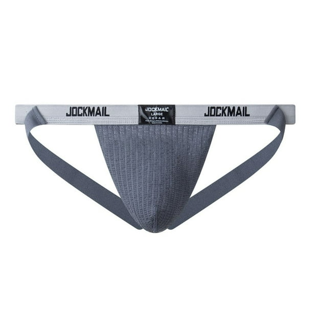 RPVATI Mens Sexy Thong Underwear GString Jockstrap Pouch Soft Letter