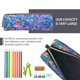 thumbnail image 5 of Fotbe Colorful Mushrooms Estuche para Lápices de Cuero con Estampado, Estuche con Cremallera Resistente, Organizador Compacto y Elegante para Papelería, 5 of 7