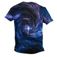 thumbnail image 6 of Penkiiy Galaxy Printed Shirt ,Men's 2024 Spring And Summer Casual Fashion Sky Print Short-Sleeved Round Neck T-Shirt Tops/Shirts M Multicolor, 6 of 6