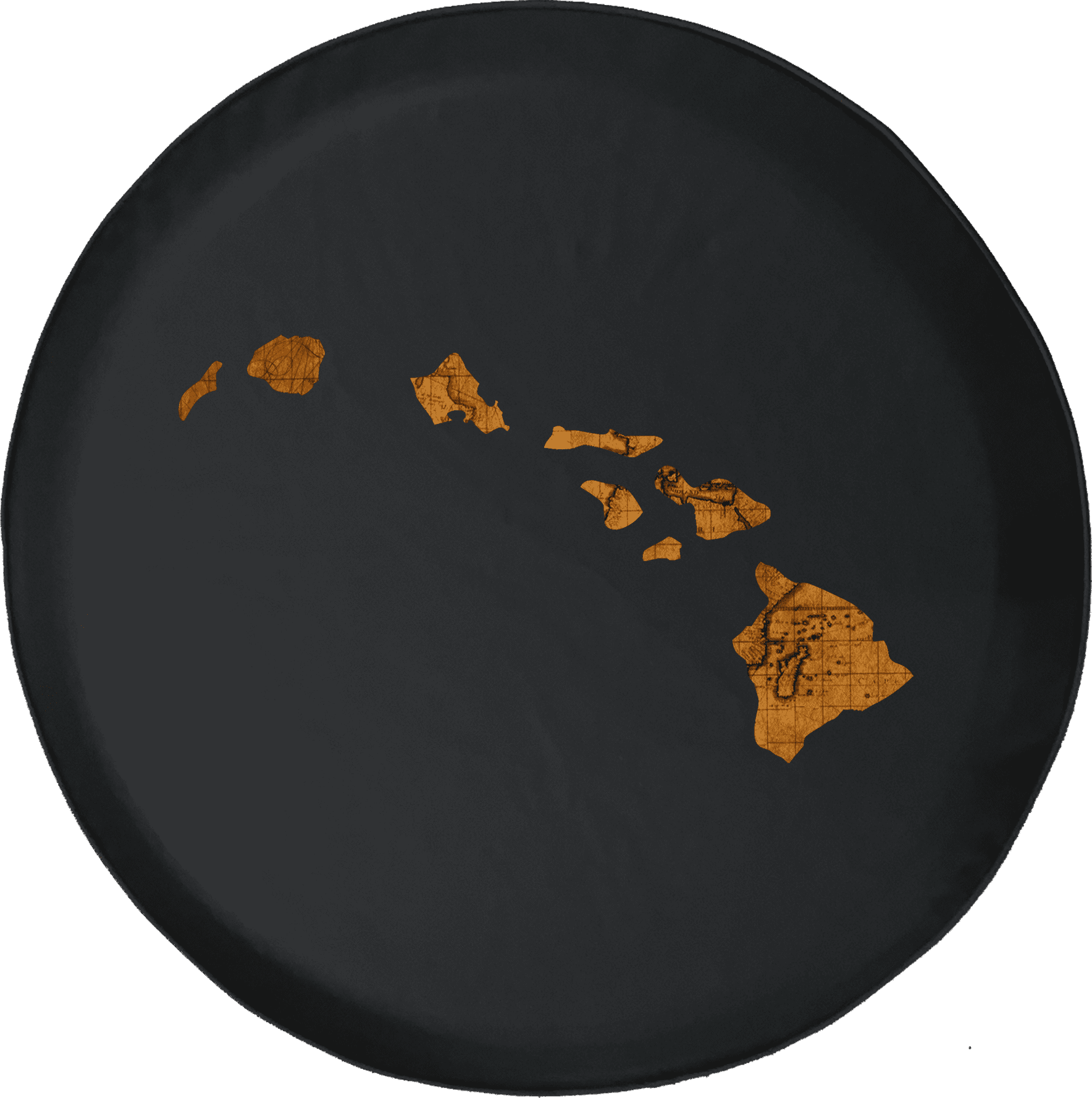 Hawaii Old World Travel Map Spare Tire Cover Jeep RV 29 Inch