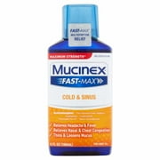 Mucinex Fast-Max Adult Cold and Sinus Liquid, 6 fl oz