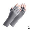 thumbnail image 1 of LIUZHIPENG Gants Sans Doigts pour Femmes Protection Solaire Été Soie Glacée Demi-Doigt pour Conduite Protection UV I5Z4, 1 of 9