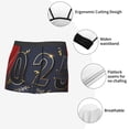 thumbnail image 3 of Sikiie 2025 New Year 2 Print Men's Boxer Briefs, Elastic Waistband Boxer Briefs Leggings-Large, 3 of 5