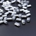 thumbnail image 2 of HLONK 200pcs Cable Crimps Wire Ferrules Rope Steel Cable Aluminum Crimping Loop Sleeve Steel Cable Double Ferrule Wire Rope Cable Clamps (Silver), 2 of 6