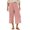 Pink, variant on Women's High Waist Wide Leg Capri Pants, Cropped 3/4 Length Cotton Linen Trousers with Pockets, Solid Color Casual Palazzo Pants for Summer, Daily Wear and Relaxed Outfits Beige L