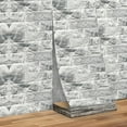 thumbnail image 2 of 3D Peel and Stick Foam Brick Wall Panels – 118.11/196.85/393.7in, Grid Pattern for Living Room, Kitchen, Bedroom, 2 of 8