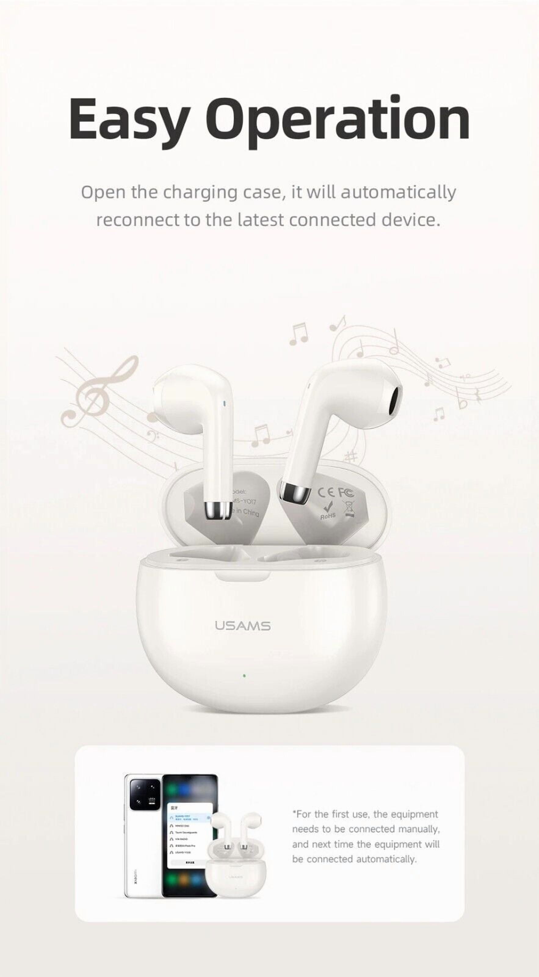 for Google Pixel 7 Pro Wireless Earbuds Bluetooth 5.3 Headphones with Charging Case,Wireless Earphones with Noise Cancelling Mic,IPX4 Waterproof Earphones,Touch Control - White