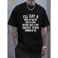 thumbnail image 1 of Graphic Print Tees For Men, Casual Short Sleeve Plus Size T-shirt For Summer, 1 of 5