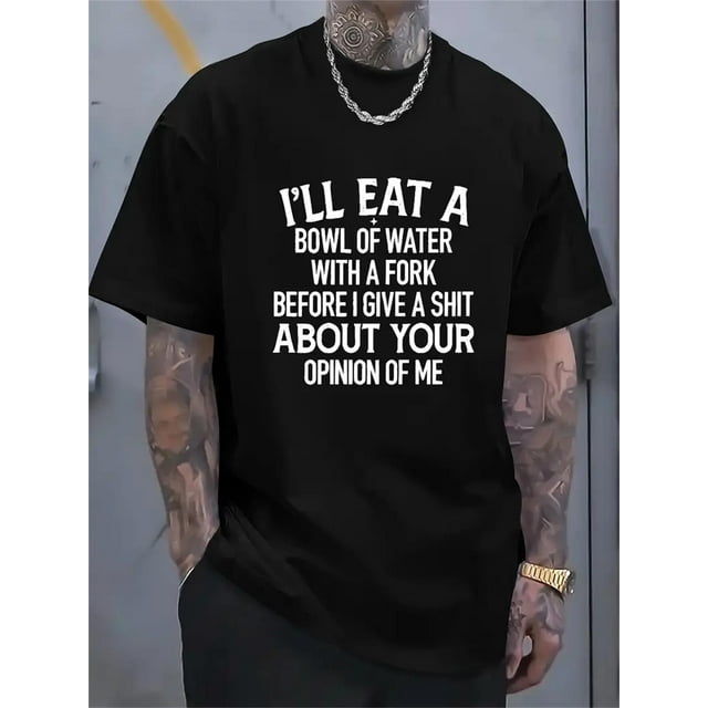 Graphic Print Tees For Men, Casual Short Sleeve Plus Size T-shirt For Summer