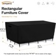 thumbnail image 2 of Patio Furniture Covers, Waterproof Outdoor Table and Chair Covers, Outdoor Dining Set Cover, Heavy Duty Rectangular Patio Furniture Covers, 74''L x 47''W x 27.8''H,, 2 of 6