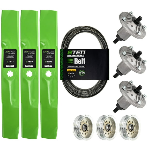 8TEN Deck Rebuild Kit Spindle Blade for John Deere D170 LA175 GY21099 MK1001781