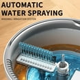 thumbnail image 4 of FHBVT Rotating Mop Bucket Set, Automatic Water Spray System, Clean Dirty Water Separation, Built-in Brush for Hair Removal No Hand Washing Required Efficient Floor Cleaning Solution for Home Office, 4 of 9