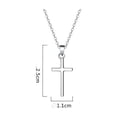 thumbnail image 4 of Women With Cross Pendant Classic With Diamond In 925 Sterling Silver(without Chain), 4 of 5