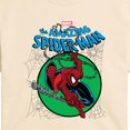 thumbnail image 2 of Marvel - Spider-Man Green Circle - Juniors Cropped Graphic T-Shirt, 2 of 4