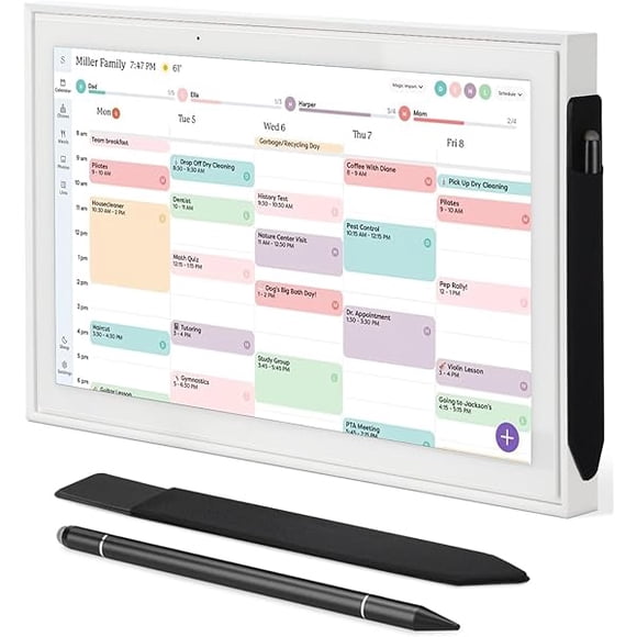LinQingQ Stylus Pen for Skylight Calendar 15 Inch - 3-in-1 Tri-Tip - Magnetic Case - Accessories for Skylight Calendar - Precision Touch & Writing