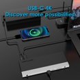 thumbnail image 3 of Estación de acoplamiento WAVLINK USB C 4K con triple pantalla 100W PD, 3 of 9