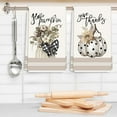 thumbnail image 5 of Fall Kitchen Dish Towel 18 x 26 Inch Autumn Pumpkin Dishcloth Thanksgiving Farmhouse Decorative Hand Drying Tea Towel for Cleaning Wiping, 2Pcs, 5 of 6
