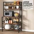 thumbnail image 7 of Tribesigns 5-Tier Kitchen Baker's Rack, Microwave Stand Utility Storage Shelf with Hutch, 7 of 7