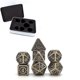 thumbnail image 4 of 7 dados metálicos estilo steampunk para juego DND y D&D con estuche metálico 448D, 4 of 4