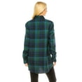 thumbnail image 2 of Haute Edition Women's Long Button Down Flannel Tunic Shirt with Plus, 2 of 3