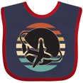 thumbnail image 3 of Inktastic Airplane Trip Vintage Travel Boys or Girls Baby Bib, 3 of 4