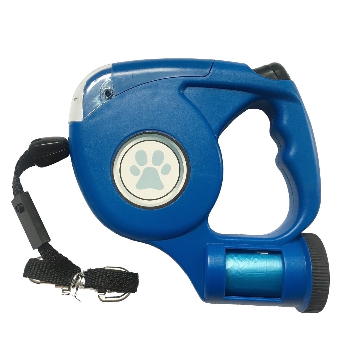 15ft Heavy Duty Retractable Dog Leash with Detachable LED Flash Light
