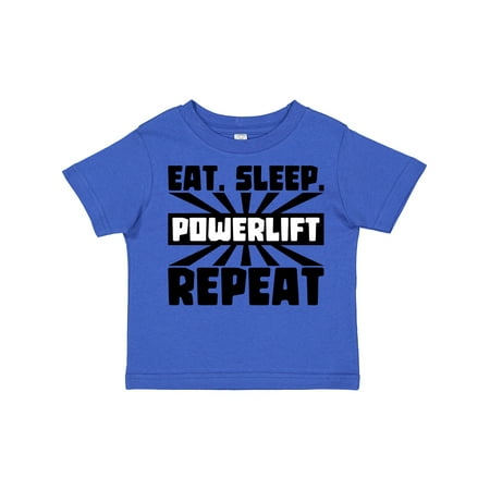 

Inktastic Eat Sleep Power Lift Repeat Gift Toddler Boy or Toddler Girl T-Shirt