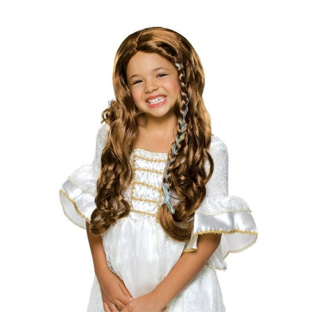 Rubies Glamorous Princess Costume Wig Child, Brunette