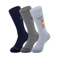 thumbnail image 3 of Chaps Embroidery Crews 3-Pack Men's Sock Size 10-13, 3 of 5