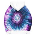 thumbnail image 4 of AUNVITO Women's Tie-Dye Loose Fit Longline Hooded Sweatshirt with Pockets, Long Sleeve Casual Streetwear Fashion, 4 of 5