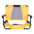 thumbnail image 2 of GCI Outdoor Stadium Rock-Cliner Yellow Rocking Stadium Seat for Bleachers with Back Support And Armrests, 2 of 13