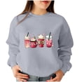 thumbnail image 2 of guisaled Couples Sweatshirts Matching Girlfriend Boyfriend Cute Valentines Day s Couple Anniversary Comfort Crewneck Sweatshirt, 2 of 5