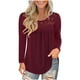 thumbnail image 1 of Tops de empalme de encaje sólido con cuello redondo y manga larga a la moda de verano para mujer Fridja  hj2696, 1 of 7