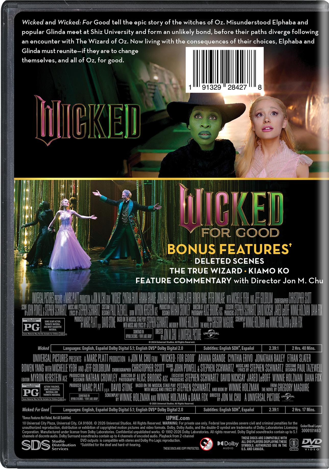 Wicked 2-Movie Collection (DVD), Musical, Universal