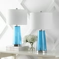thumbnail image 6 of JONATHAN Y Tryon 26" Modern Minimalist Glass/Iron Nightlight LED Table Lamp, Chrome/Clear Blue (Set of 2), JYL1137B-SET2, 6 of 8
