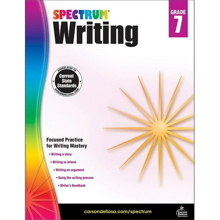 UPC: 0044222239961 | Carson-Dellosa Spectrum Writing Workbook Grade 7