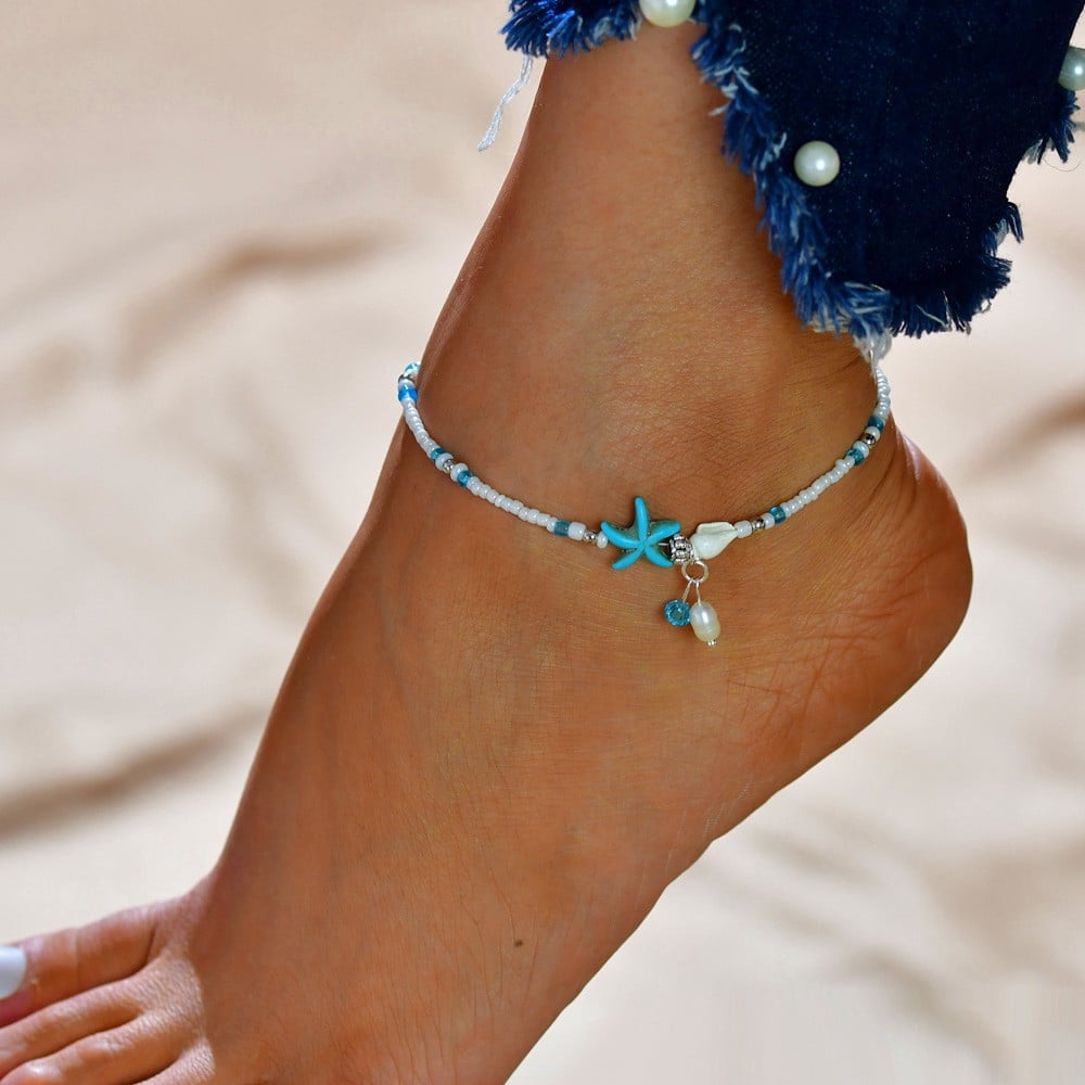 Anklets for Women Boho Jewelry Summer Bracelet Pearl Anklets Necklace for  Legs Beach Accessories Bracelets for Foot Ankle Chain - AliExpress