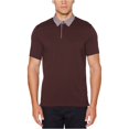 thumbnail image 2 of Perry Ellis Polo de rugby jacquard para hombre, rojo, pequeño Perry Ellis polo, rugbi, 2 of 2