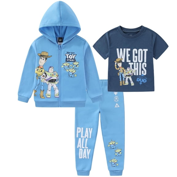 Disney Toy Story Hoodie T-Shirt and Pant Set (Boys), 3 Piece Set, Sizes 2T-7