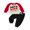 Red, variant on BemeyourBBs Love Like Jesus Toddler Baby Boy Valentines Day Outfit Winter Fall Spring Newborn Baby Christening Clothes Letter Print Raglan Sleeve Sweatshirt Joggers 2 Piece Set