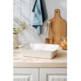 thumbnail image 2 of Mikigey Large Ceramic Baking Dish, Casserole Dishes for Oven with Handles, 9x13 Rectangular Lasagna Pan, Durable Baking Pan for Cooking, Oven Safe, Off-White, 2 of 7