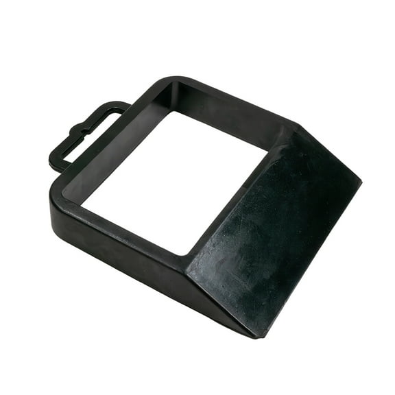 Rubber Pallet Jack Wheel Chock with Built-in Handle - Pallet Jack Stopper for Truck - 13-3/8" Length x 11-5/8" Width x 2" Height