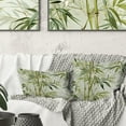 thumbnail image 3 of Designart "Zen Harmony Of Tropical Bamboo IV" Tropical Printed Throw Pillow, 3 of 5